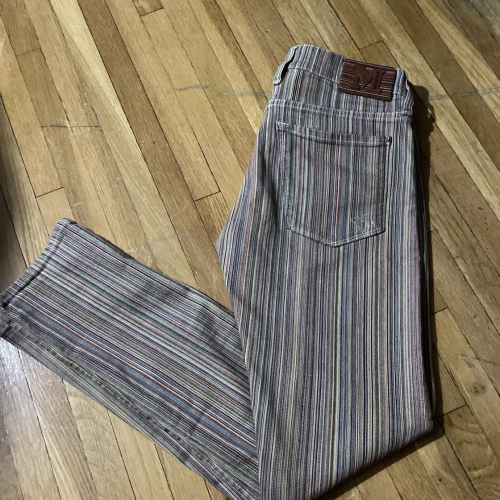 Missoni Multicolor Striped Straight Leg Jeans